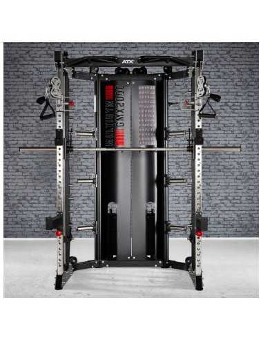Multigym ATX GMX2000 - Smith machine ultra-fonctionnelle avec double colonne de poids 90 kg 