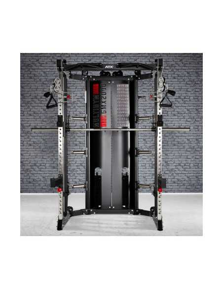 Multigym ATX GMX2000 - Smith machine ultra-fonctionnelle avec double colonne de poids 90 kg 