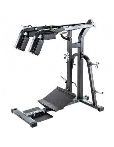Machine à squat charge max 200 kg pour cuisses et mollets ATX 