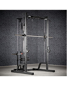 Smith machine ATX avec poulie haute et basse et barre de traction 