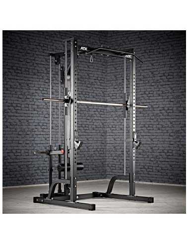 Smith machine ATX avec poulie haute et basse et barre de traction 