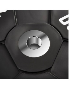 Wagon Wheel 30 kg - Poids de musculation avec diamètre olympique ATX en caoutchouc premium 