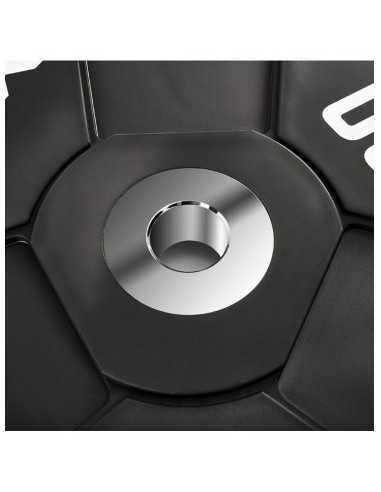 Wagon Wheel 30 kg - Poids de musculation avec diamètre olympique ATX en caoutchouc premium 