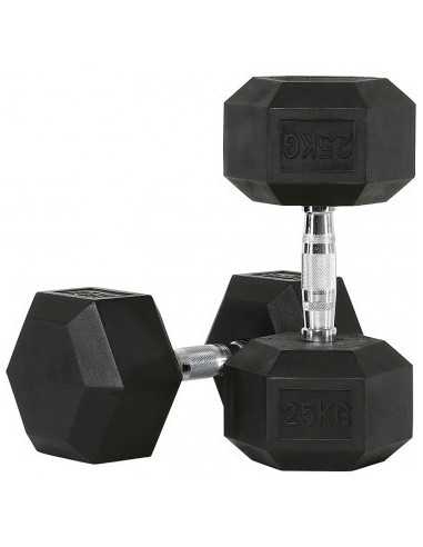 Ensemble d'haltères hexagonaux de musculation ATX 5 à 20 kg / 5 à 30 kg / 5 à 40 kg / 5 à 50 kg 