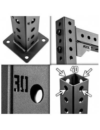 Rack rigs de crossfit à fixation murale ATX de qualité professionnelle disponible de 1 à 5 modules 