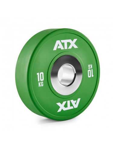 Bumpers Plates de musculation ATX de 5 kg à 25 kg en caoutchouc de haute qualité 