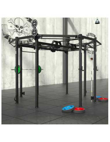 Octogone plateforme rig de cross-training ATX avec échelle de suspension pour salle de musculation professionnelle 