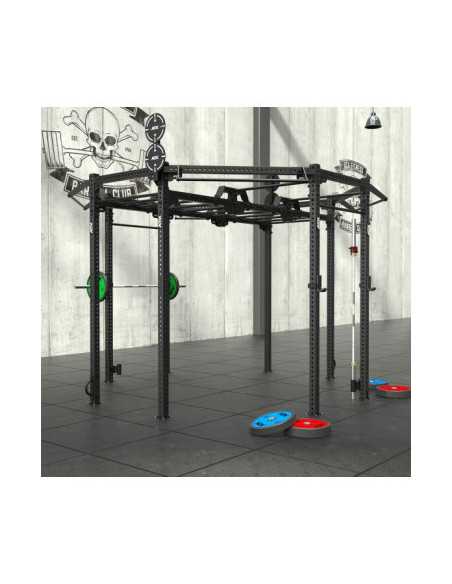 Octogone plateforme rig de cross-training ATX avec échelle de suspension pour salle de musculation professionnelle 