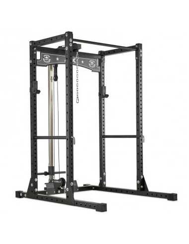 Power rack à squat de 195 cm ATX avec poste à poulie robuste jusqu'à 140 kg - Charge libre 