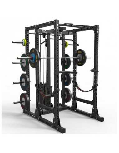 Rack cage de musculation ATX série 700 capacité 1500 kg avec accessoires 