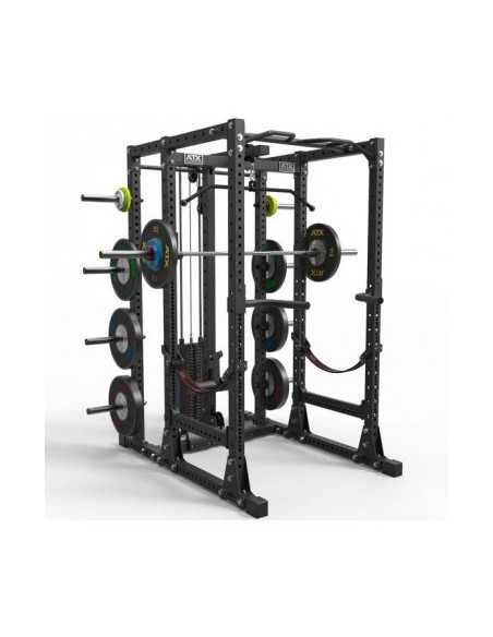 Rack cage de musculation ATX série 700 capacité 1500 kg avec accessoires 