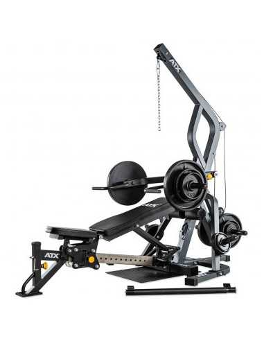 ATX Triplex appareil de musculation Home-gym multiposte + Pack de poids olympiques 125 kg 
