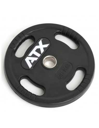 Disques de poids ATX de musculation olympiques 50 mm 4 poignées 