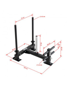 Traineau de force professionnel 450 kg ATX 
