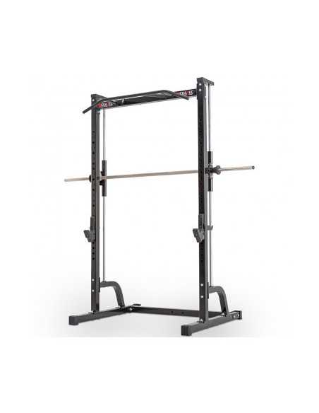 Smith machine multi-press avec poste à tractions et barre guidée ATX 