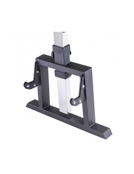 Banc Rowing planche réglable avec roues de transport pour entraînement du dos en Home gym capacité 200 kg 