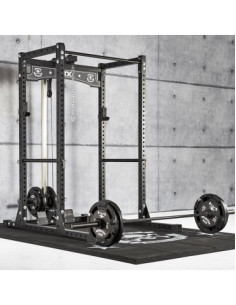 Pack Home-gym Power rack avec poulie et équipements divers pour training de musculation complet - Série 600 ATX Barbell Club Gym