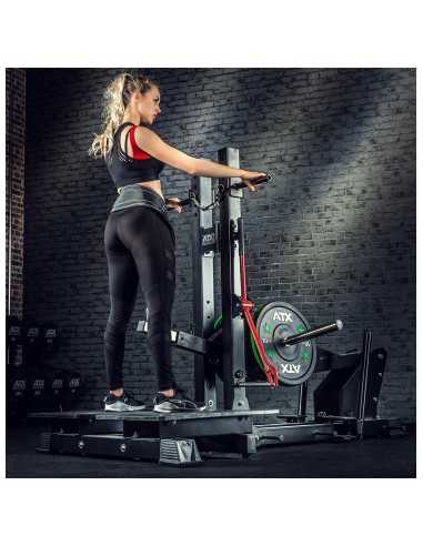 ATX Belt squat professionnel capacité de charge 600 kg - Machine à Squats et Dips 