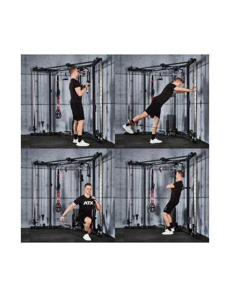 Station poulie vis à vis CORNER ATX avec colonne de poids 100 kg 