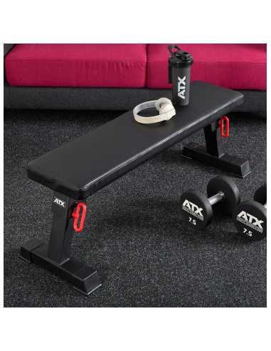 Banc plat de musculation pliable ultra compact pour entraînement complet à domicile - Gamme ATX 
