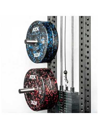 Paire de tiges de stockage d'occasion pour disques de poids olympiques sur rigs de crosstraining ATX - Prix bas - Etat neuf 