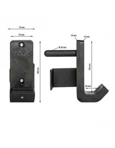 Crochets de sécurité pour racks à squat de musculation ATX série 700 - Prix cassé - OCCASION 