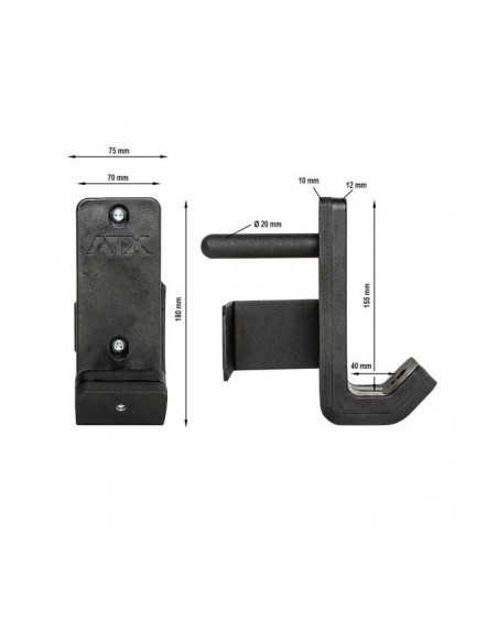 Crochets de sécurité pour racks à squat de musculation ATX série 700 - Prix cassé - OCCASION 