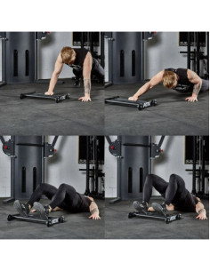 ATX Glute ham roller en métal avec roulettes de diamètre 90 mm - Exercices de musculation 