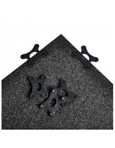 Plateforme ATX de protection pour le sol de haute qualité en caoutchouc recyclés - 3 x 2 m édition Barbell Club 