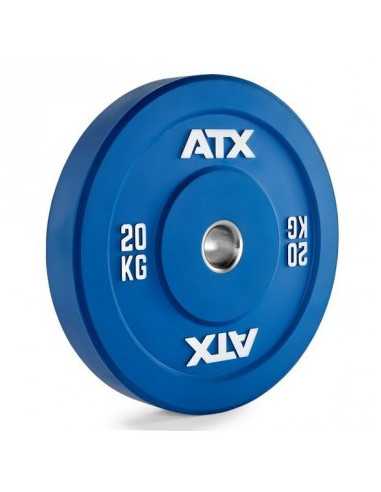 Disque de musculation olympique en caoutchouc colorés ATX Bumper 