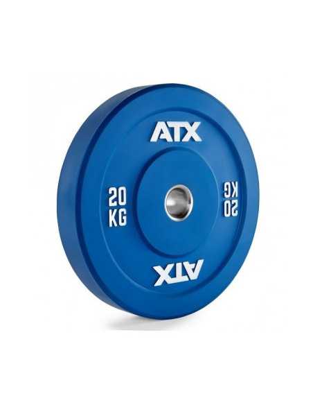 Disque de musculation olympique en caoutchouc colorés ATX Bumper 