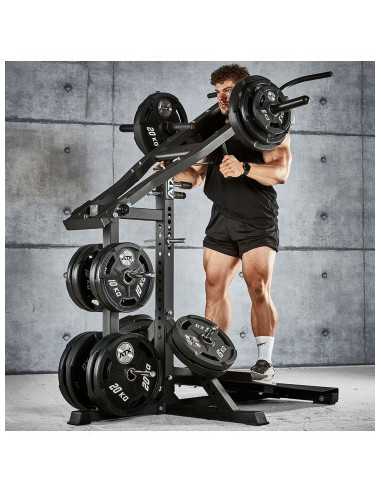 Lever Arm Squat ATX Pro Cuisses Mollets Epaules - Viking Press capacité de charge 400 kg 