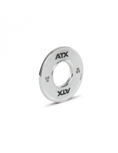 Plaques de poids aditionnelles acier massif ATX chromées de haute qualité 0,25 - 0,5 - 1,25 - 2,5 kg 