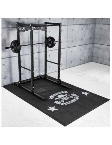 Pack homegym complet ATX avec power rack de la Série 600 - Barre 220 cm avec 100 kg de poids et dalles de sol incluses 