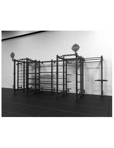 Station Mighty multi-fonctionnelle avec double rack pour training de cross-fit et musculation - Kingsbox 
