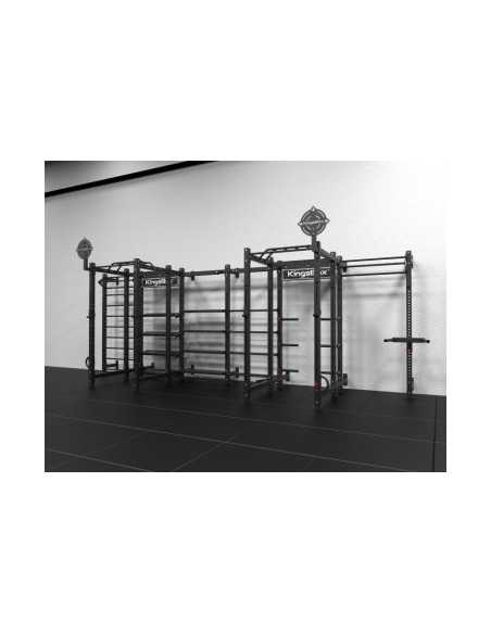 Station Mighty multi-fonctionnelle avec double rack pour training de cross-fit et musculation - Kingsbox 