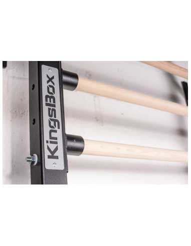 Espalier en bois de cross-fit et de musculation avec 13 barres- Kingsbox 