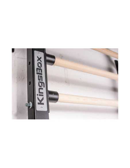 Espalier en bois de cross-fit et de musculation avec 13 barres- Kingsbox 