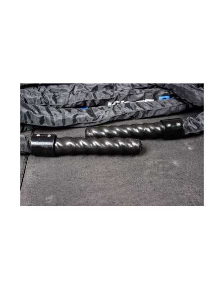 Corde battle rope Kingsbox en polyéthylène de 12 mètres pour séances de crosstraining 