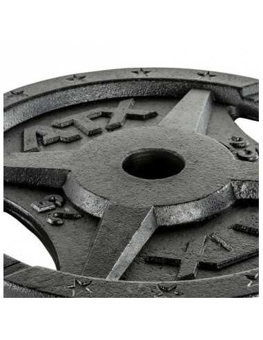 Plaques de poids olympiques de musculation ATX 50 mm avec poignées 