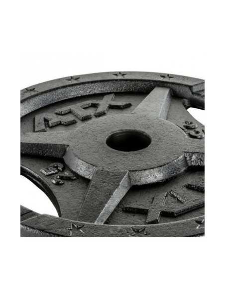 Plaques de poids olympiques de musculation ATX 50 mm avec poignées 