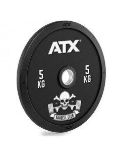 Disques de poids anti-chocs ATX Barbell Club 5 à 25 kg 