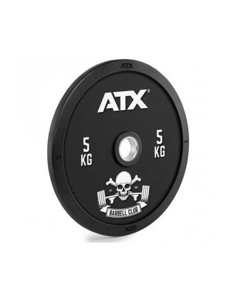 Disques de poids anti-chocs ATX Barbell Club 5 à 25 kg 