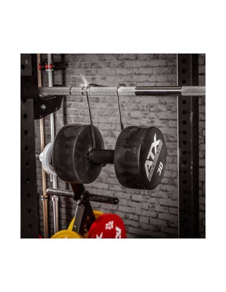 Paire de crochets d'haltères ATX de qualité professionnelle pour entraînements sans assistance 