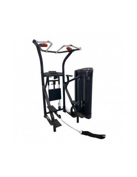 Station d'entraînement pour exercices de musculation - Chaise romaine traction et Dips-Home-musculation-Pas cher
