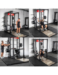 Plateforme de deadlift professionnelle ATX 3x3 mètres pour power rack et multi-press 