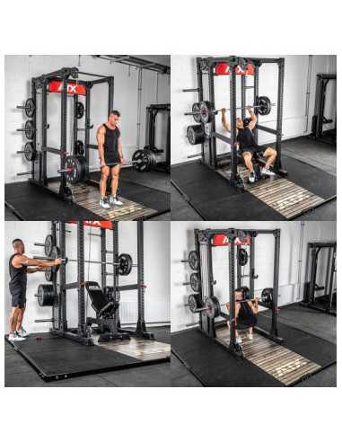 Plateforme de deadlift professionnelle ATX 3x3 mètres pour power rack et multi-press 