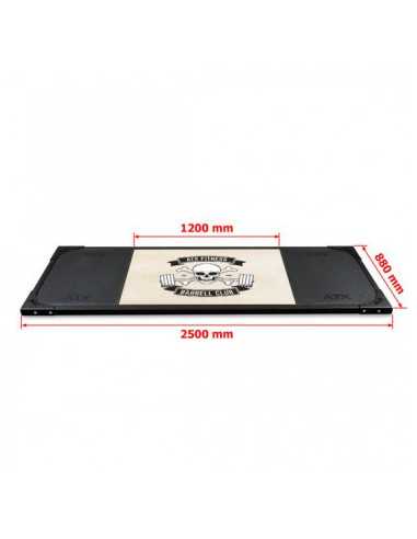 Plateforme ATX Barbell Club d'haltérophilie professionnel avec système d'absorption des chocs 