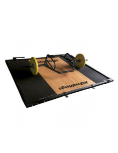 Plateforme de deadlift et haltérophilie professionnelle en bois et caoutchouc-Home-musculation-Pas cher