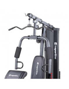 Appareil de musculation home-gym avec presse pectorale et pupitre à biceps - Colonne de poids 67.5 kg
